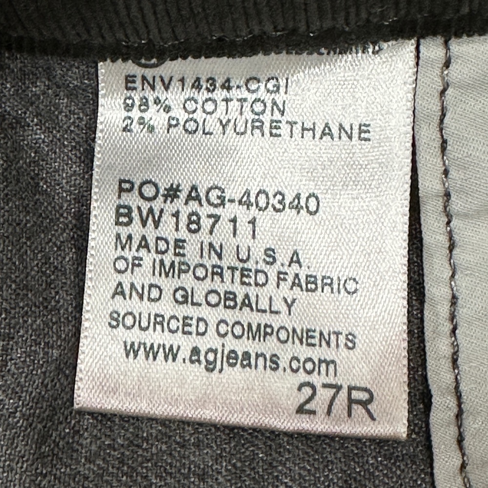 AG The Prima Mid-Rise Chocolate Brown Corduroy Cigarette Pants - Picture 8 of 9
